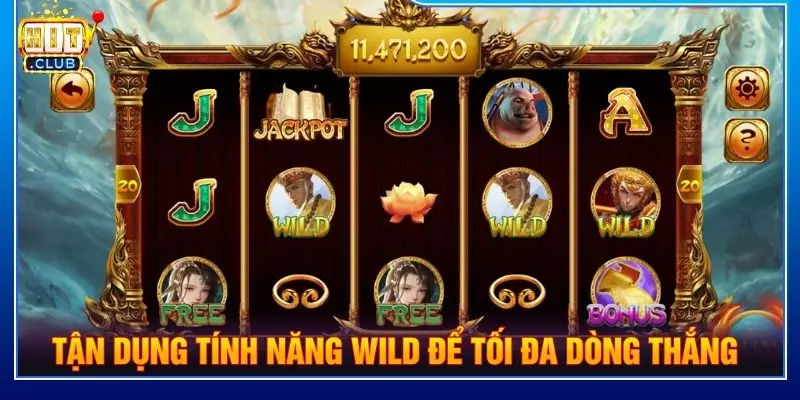 Tận dụng tính năng wild để tối đa dòng thắng